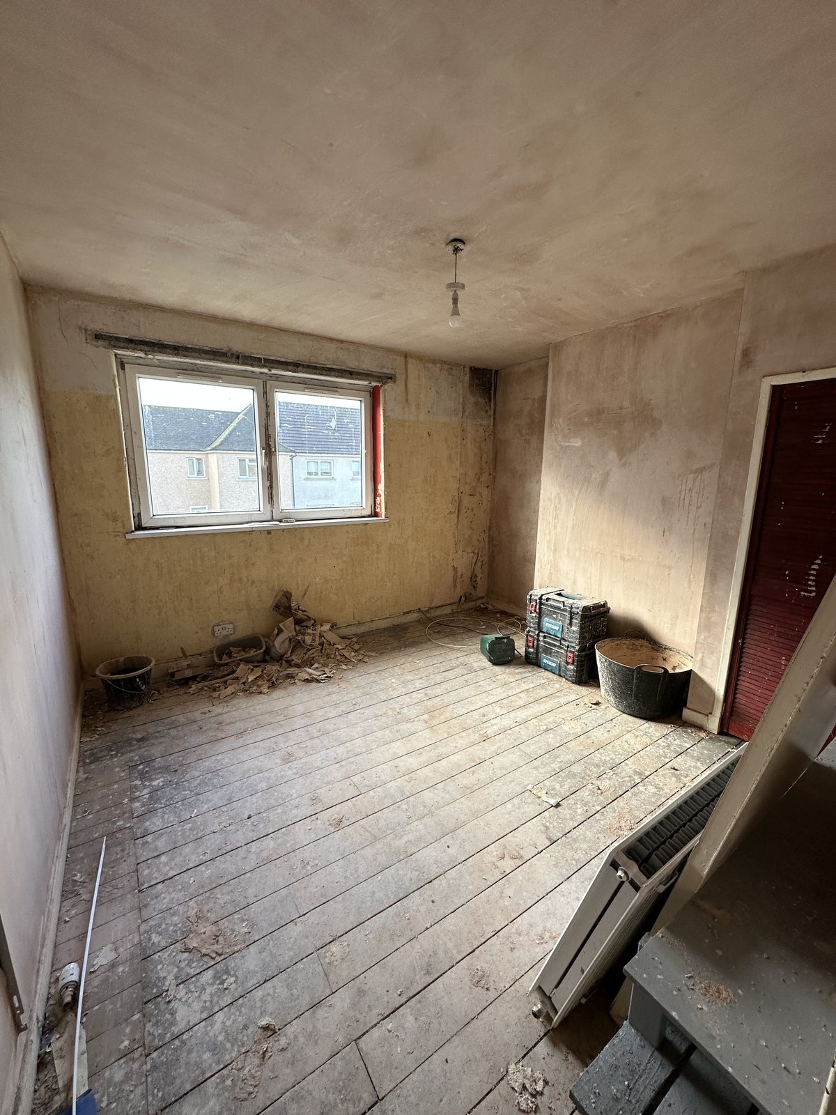 9 Lochhead Avenue 工程中房間地板